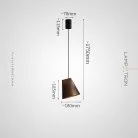 Подвесной светильник ANGE Тип B. Цвет темное дерево Lampatron ange-b-darkwood 9024-25671