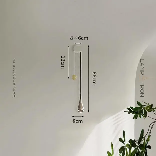 Бра JUBE WALL Хром+Бежевый. Тип В. Нейтральный свет Lampatron 8393-22991 Бра JUBE WALL Хром+Бежевый. Тип В. Нейтральный свет Lampatron 8393-22991