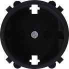 Накладка для розетки Schuko с заземлением, со шторками 16A 250 В~, матовый карбон, Donel DO22030 D16