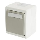 Выключатель 1-клавишный с окном для маркировки самовозвратный STEKKER 49736 PSW10-214-54