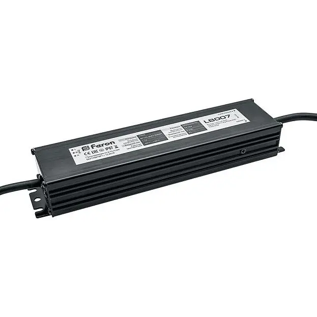 Трансформатор для светодиодной ленты Feron 21493 100W 12V IP67 (драйвер), LB007 Трансформатор для светодиодной ленты Feron 21493 100W 12V IP67 (драйвер), LB007