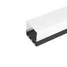 Профиль накладной Feron 48149 42х45мм, алюминиевый, черный, 2м, CAB268