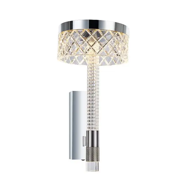 Настенный светильник Delight Collection MB21020075-1A chrome Diamond cut Настенный светильник Delight Collection MB21020075-1A chrome Diamond cut