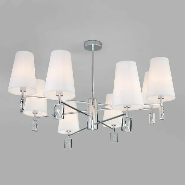 Потолочная люстра Eurosvet 60137/8 хром Milazzo a060126