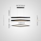 Реечный, рядный светильник ANGE LONG Цвет черный Lampatron ange-long-black 9026-25678