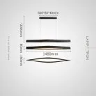 Реечный, рядный светильник ANGE LONG Цвет черный Lampatron ange-long-black 9026-25678