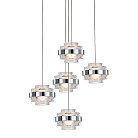 Подвесной светильник Delight Collection MD22030002-5A chrome/clear Indiana