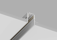 Шинопровод встраиваемый магнитный для ГКЛ12,5 мм 2 м Crystal Lux CLT 0.123 02 L2000 WH