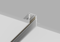 Шинопровод встраиваемый магнитный для ГКЛ12,5 мм 2 м Crystal Lux CLT 0.123 02 L2000 WH