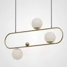 Подвесной Реечный Светильник Hoop L90 Латунь 101675-26 ImperiumLoft