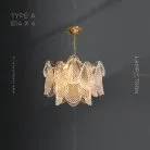 Люстра VIOLETTA CH Тип A. 4 лампы Lampatron violetta-ch-a-4 6676-18236