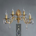 Бра Ambiente 8888/2+2 AB Leaf crystal Alicante