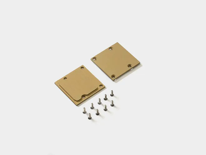 Заглушки для профиля LS3535 аннод золото, (комплект, 2 шт) SWG LS3535-GD-ECS-AL-R