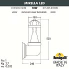 Уличный настенный светильник FUMAGALLI MIRELLAD15.505.000.VXD1L.CRB Sauro