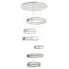 Люстра хрустальная с пультом Хром LED Citilux CL338661 Чезаре