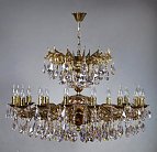 Подвесная люстра Ambiente 2128/16 PB Honey Leaf