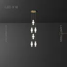 Готовая комбинация светильников KLABBE MORE 18 ламп Lampatron 7669-21488