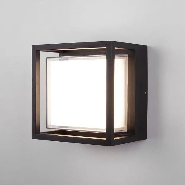 Уличный настенный светильник Elektrostandard 1533 TECHNO LED чёрный a052253