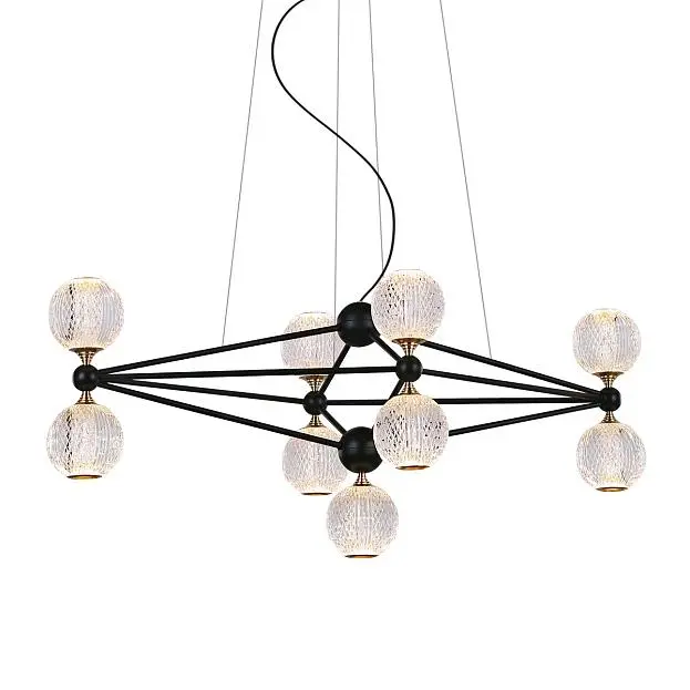 Подвесной светильник Delight Collection MD20022005-9B black/chrome Подвесной светильник Delight Collection MD20022005-9B black/chrome
