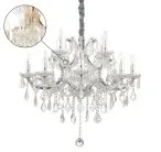 Подвесная люстра Ideal Lux 167404 NAPOLEON SP12 ORO