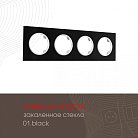 Рамка на 4 поста Arte Milano 502.01-4.black am