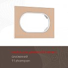 Рамка из алюминия для двойной розетки Arte Milano 502.11-double.shampan am