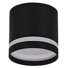 Светильник накладной, под лампу GX53, D82xH78мм, IP20, черный Donel DN15013R1B DN15