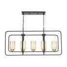 Подвесной светильник Lumina Deco LDP 1238-5 BK+MD Indivia