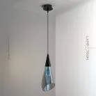 Подвесной светильник NIKA Цвет Черный перламутр + Голубой Lampatron 8110-22194