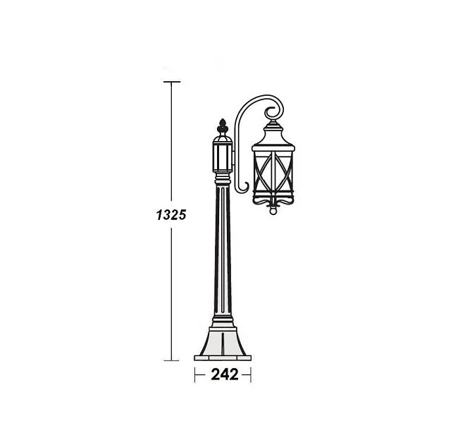 Наземный фонарь Oasis Light 84807/18/PartA Gb LUCERNA