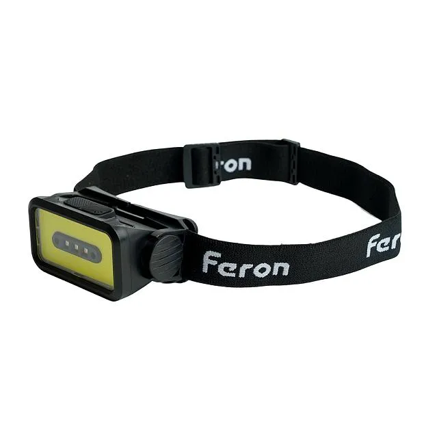 Фонарь налобный Feron 51620 TH2315 c аккумулятором 5W, 2000mAh IP44, USB type-C, ABS пластик Фонарь налобный Feron 51620 TH2315 c аккумулятором 5W, 2000mAh IP44, USB type-C, ABS пластик