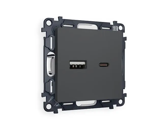 Комплект механизма розетки Ambrella Volt MA911010 QUANT Комплект механизма розетки Ambrella Volt MA911010 QUANT