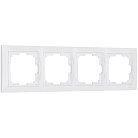Рамка на 4 поста Werkel W0042001 (белый, basic) a051301 Snabb