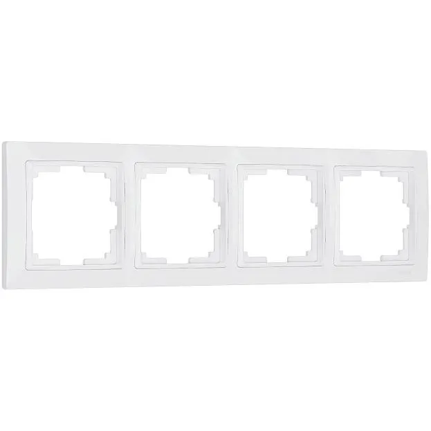 Рамка на 4 поста Werkel W0042001 (белый, basic) a051301 Snabb