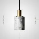 Подвесной светильник ROGERD SMALL Мрамор. Цвет Белый + Латунь Lampatron 5173-13219