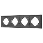 Рамка пластиковая FRM-TENDO-SFPL-4-GR (Матовый графитовый) Arlight 054655