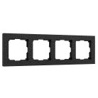Рамка на 4 поста (черный) Werkel W0042408 Hammer a052527
