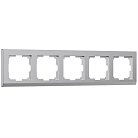 Рамка на 5 постов Werkel W0051806 (серебряный) Stark a050907