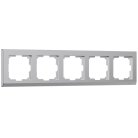 Рамка на 5 постов Werkel W0051806 (серебряный) Stark a050907