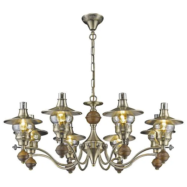 светильник подвесной, E14, 8x60W Velante 305-503-08 Классический стиль