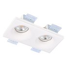 Светильник встраиваемый из гипса Белый GU10 2*50W IP20 L200xW100xH45 180-240V Без ламп ST Luce ST254.328.02 Встраиваемые светильники