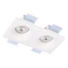 Светильник встраиваемый из гипса Белый GU10 2*50W IP20 L200xW100xH45 180-240V Без ламп ST Luce ST254.328.02 Встраиваемые светильники