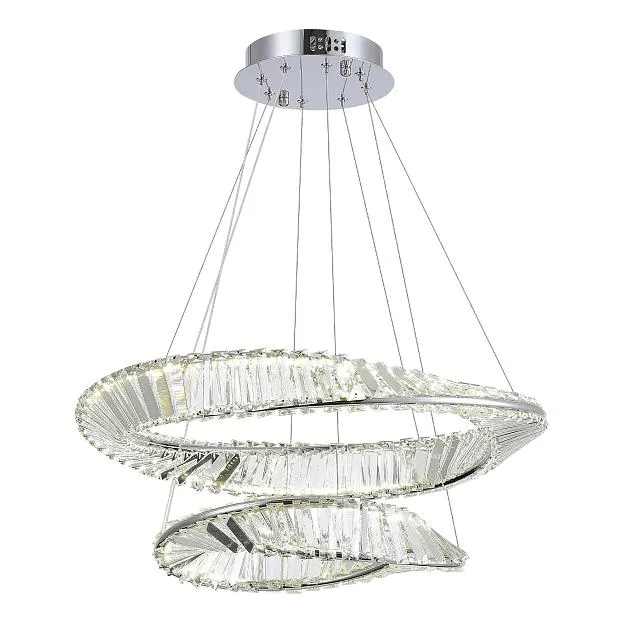 Светильник подвесной Хром/Прозрачный LED 1*52W 4000K ST-Luce SL6204.101.02 RITORTO