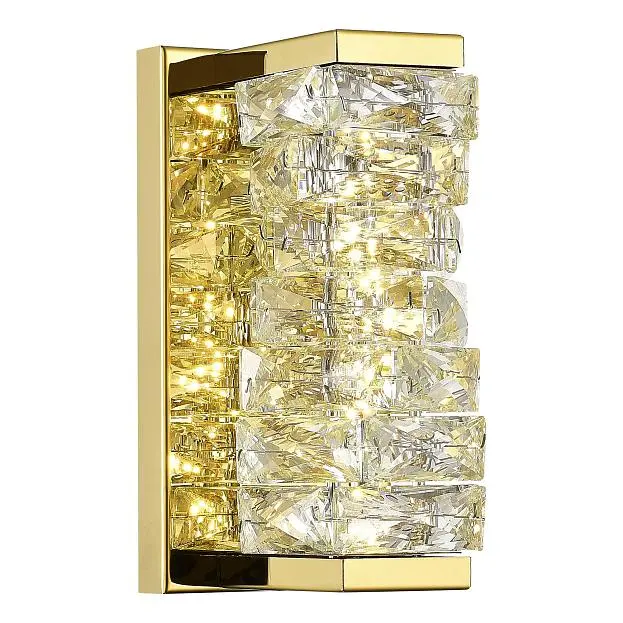 Бра Золотистый/Прозрачный LED 1*8W ST-Luce SL6010.201.08 ESPIRA Бра Золотистый/Прозрачный LED 1*8W ST-Luce SL6010.201.08 ESPIRA
