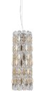 Светильник подвесной Crystal Lux LIRICA SP3 CHROME/GOLD-TRANSPARENT 2201/203