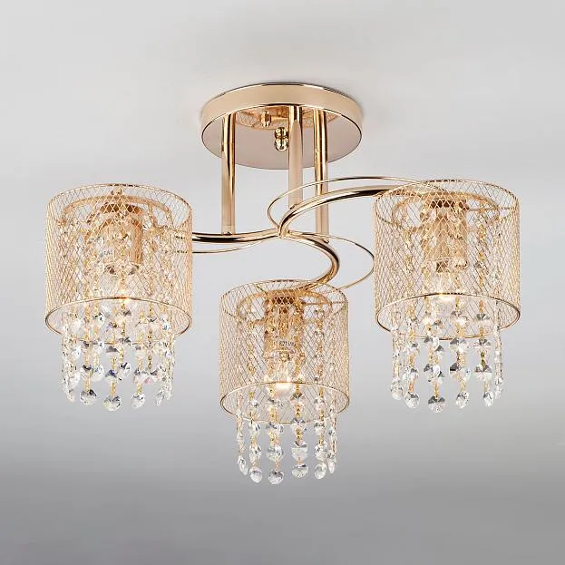 Потолочная люстра Eurosvet 30137/3 золото Bonnie 00000084460