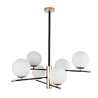 Люстра на штанге Arte Lamp A2225LM-6BK ARKAB