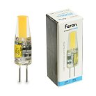 Лампа светодиодная G4 3W 12V 6400K Feron 51172 LB-424