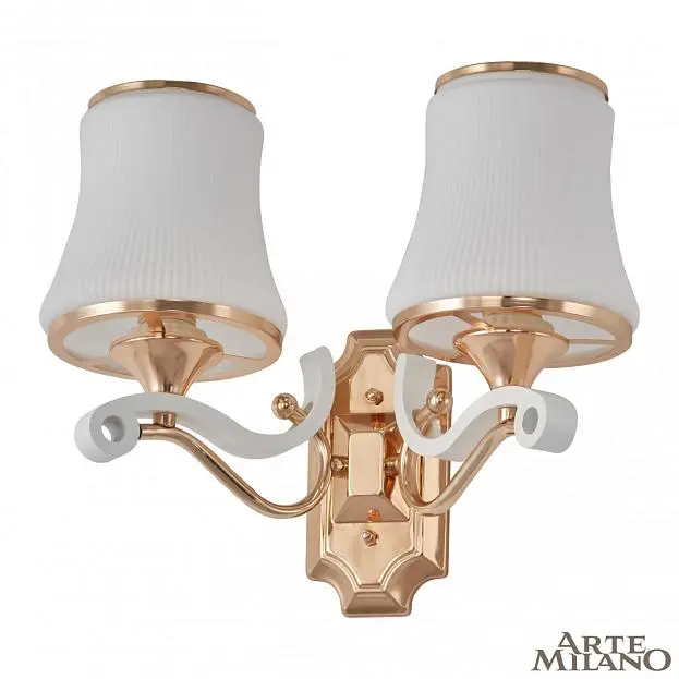 Бра с плафонами 303987/2W Wh/Gd Arte Milano Florentia Бра с плафонами 303987/2W Wh/Gd Arte Milano Florentia