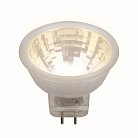 Лампочка светодиодная Uniel LED-MR11-3W/WW/GU4/220V GLZ21TR